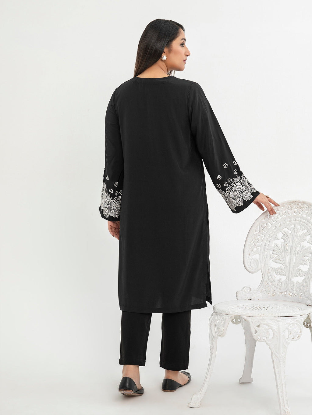 Raw Silk Shirt-Embroidered (Pret)