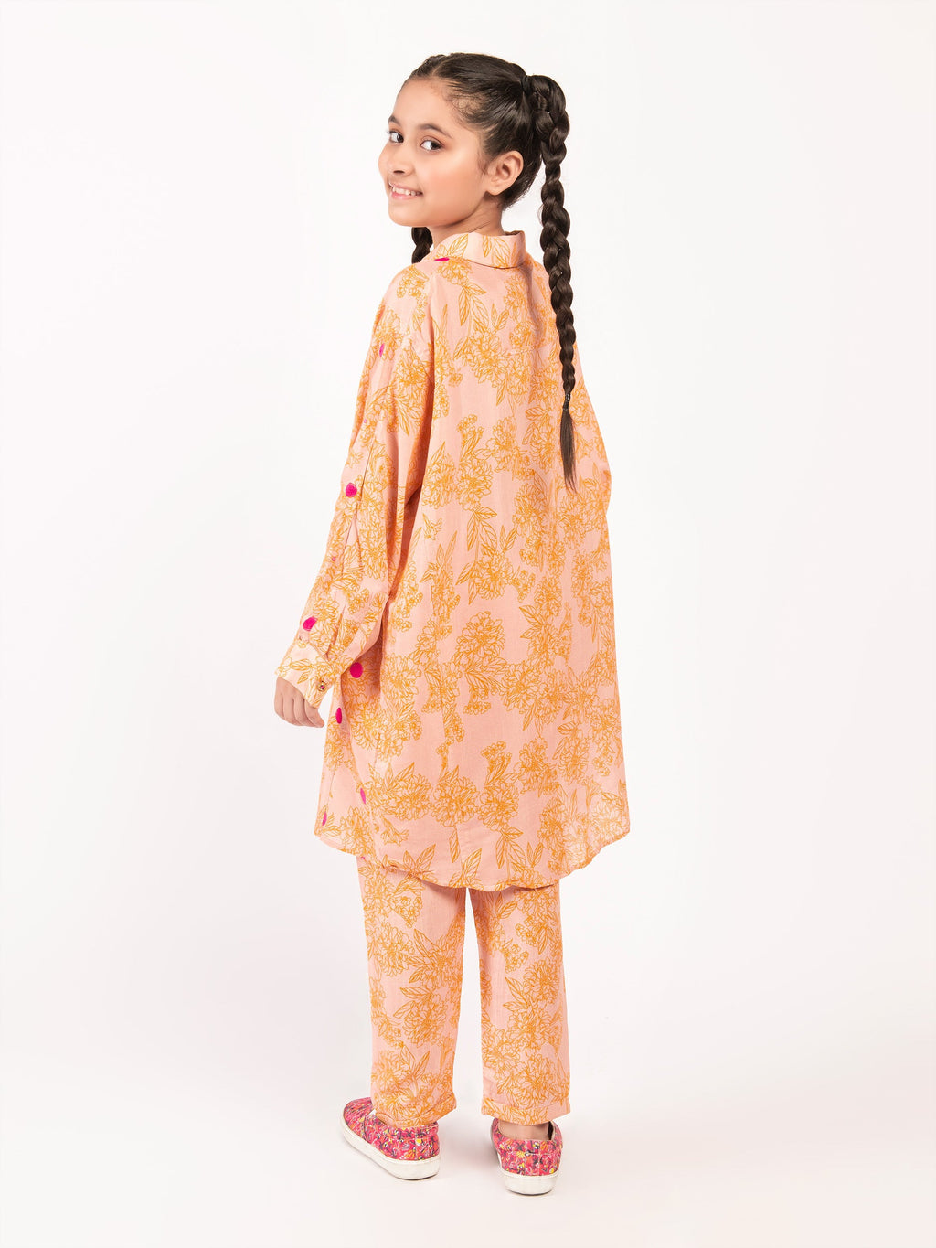 Embroidered Silk Suit
