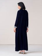 Velvet Kaftan- Embroidered (Pret)