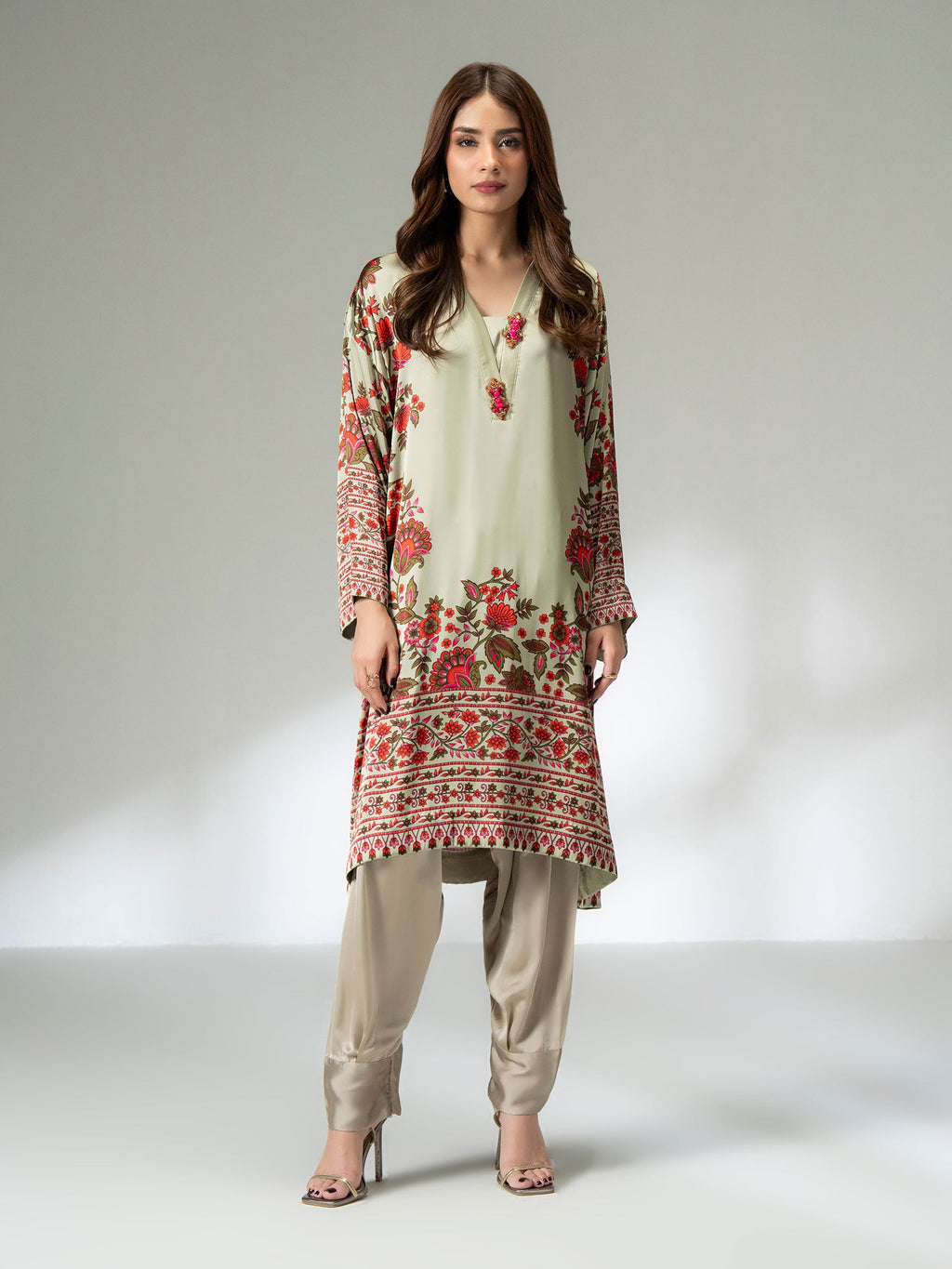 2 Piece Silk Suit (Pret)