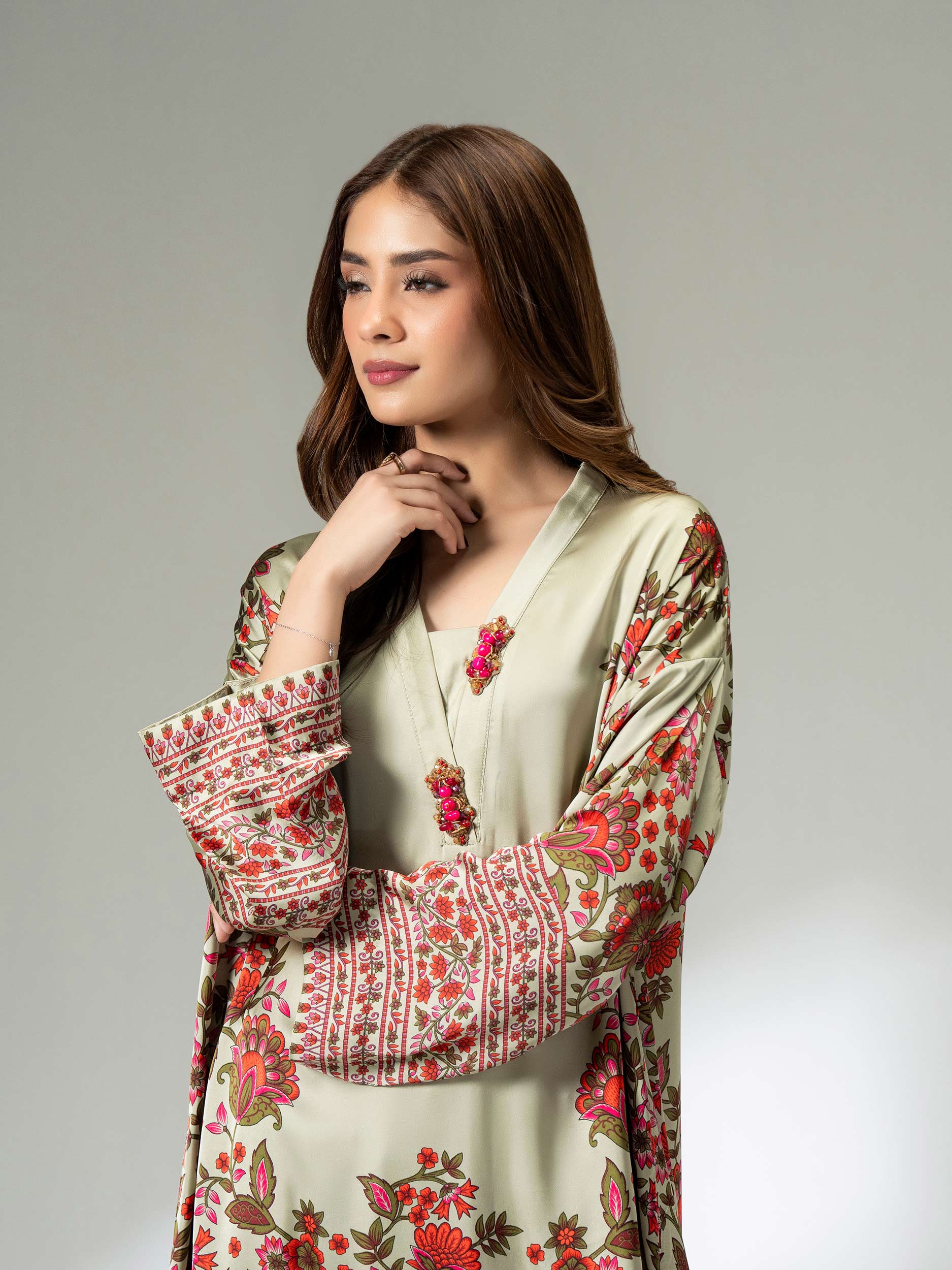 2 Piece Silk Suit (Pret)