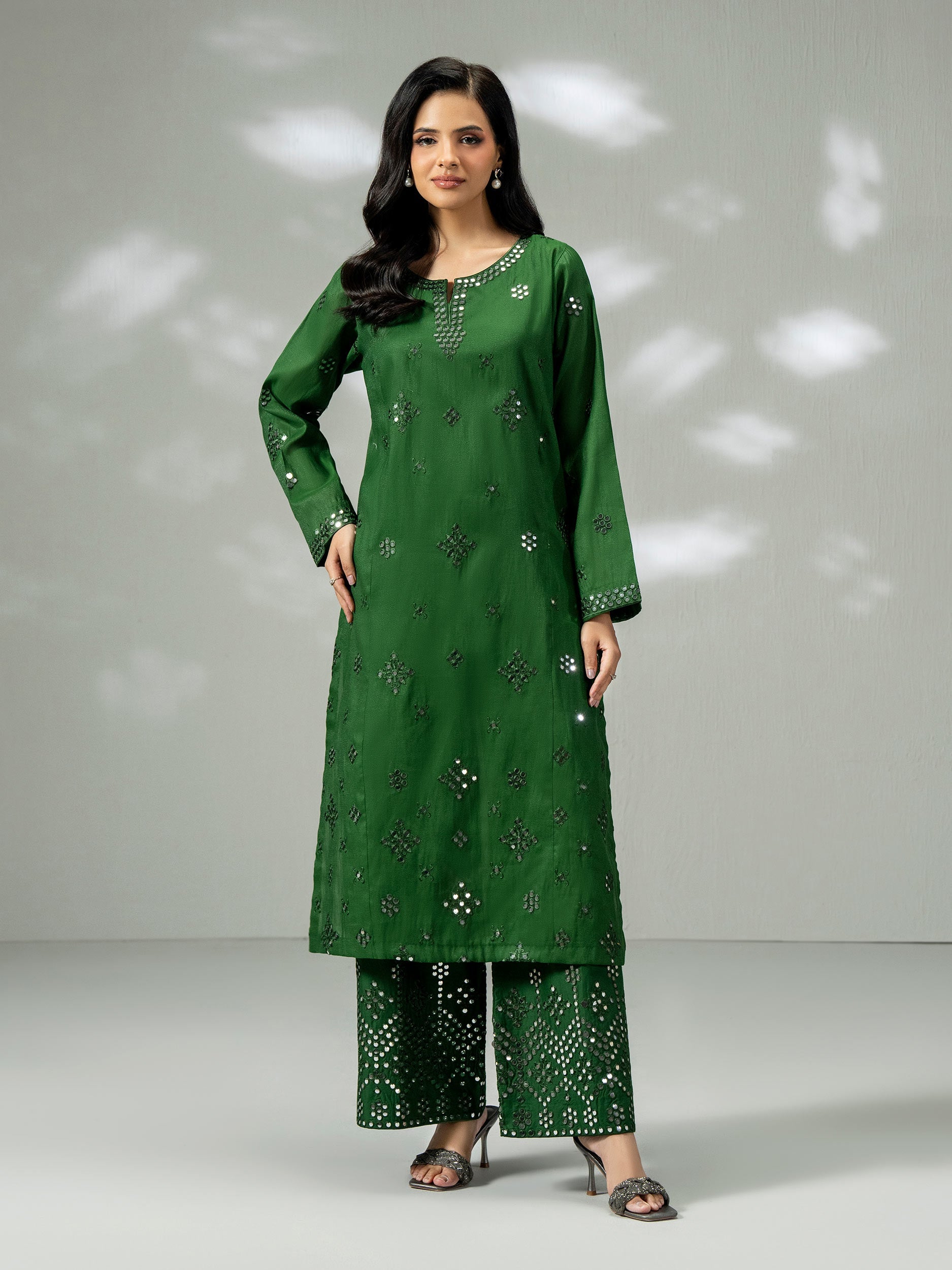2 Piece Moonlight Suit- Embroidered (Pret)