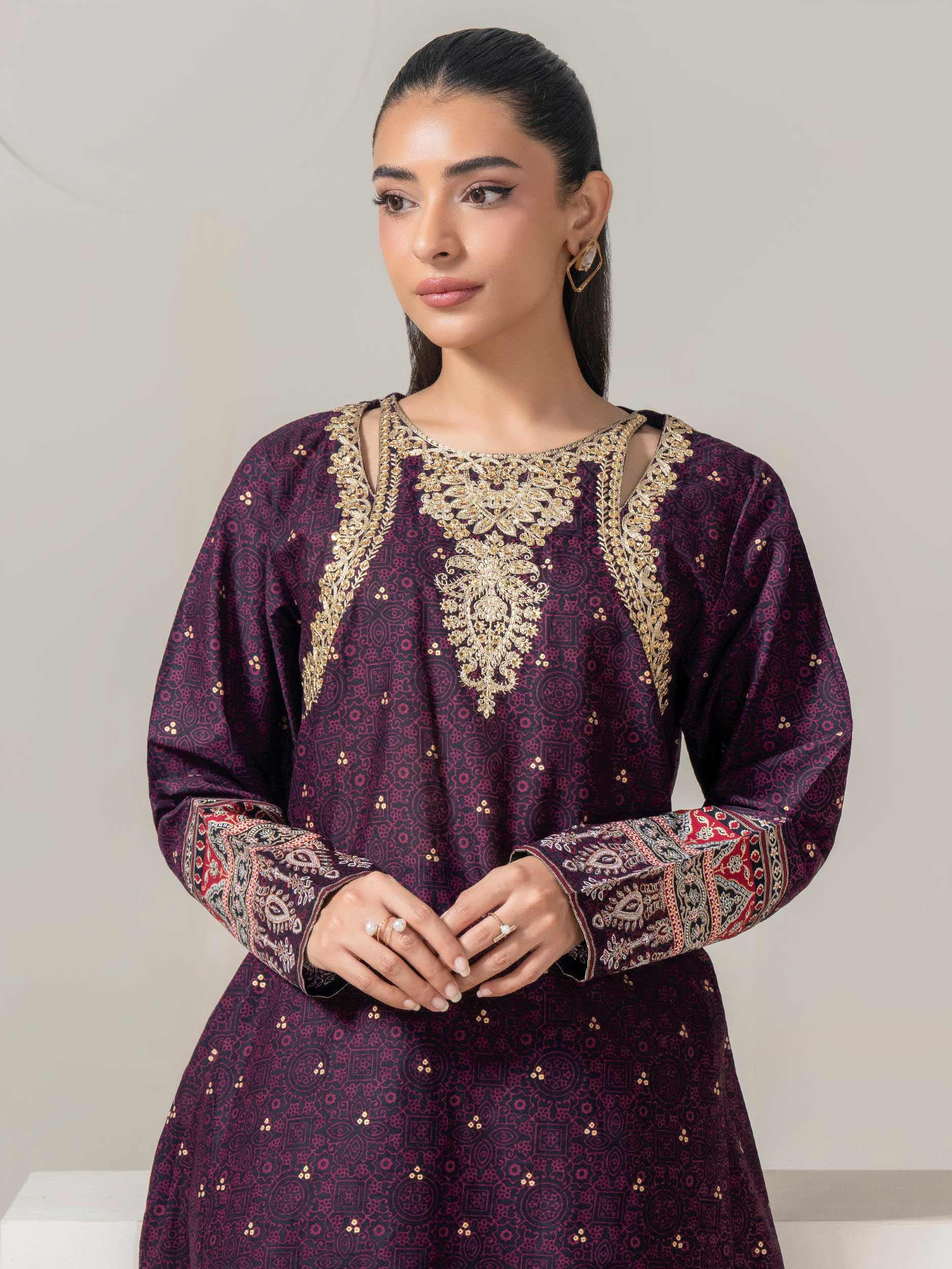 Lawn Pishwas-Embroidered (Pret)