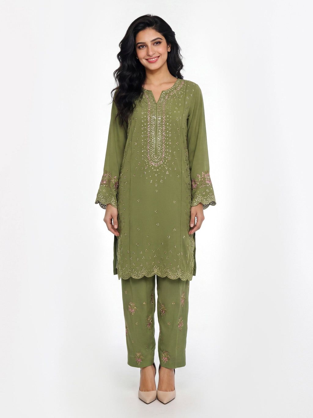 2 Piece Grip Suit- Embroidered (Pret)