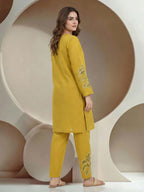 2 Piece Lawn Texture Suit- Embroidered (Pret)