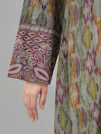 Viscose Slub Kaftan- Embroidered (Pret)