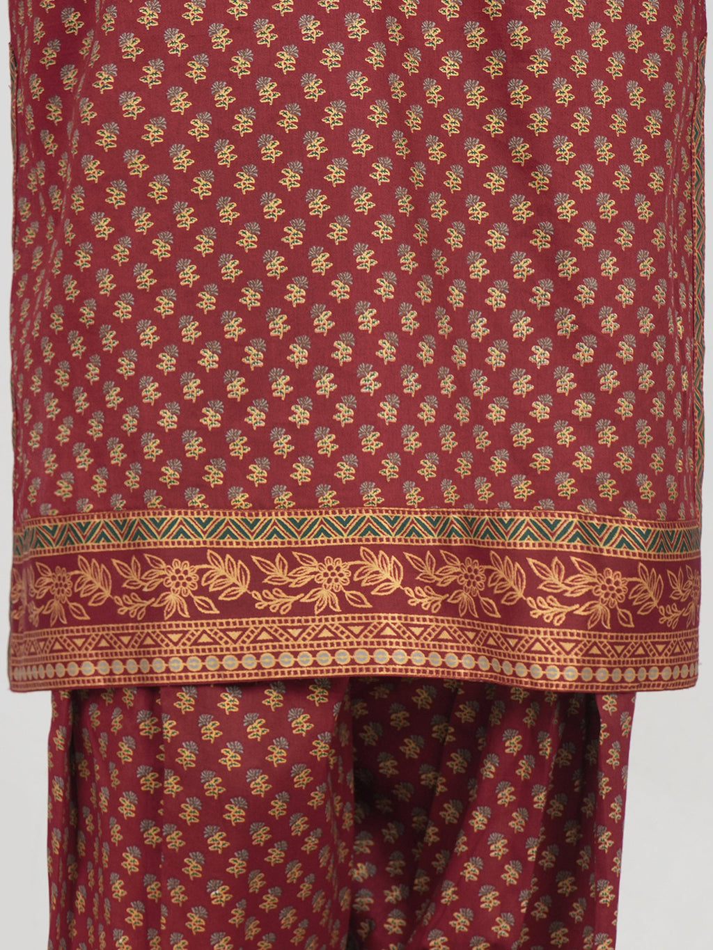 2 Piece Satin Suit- Embroidered (Pret)