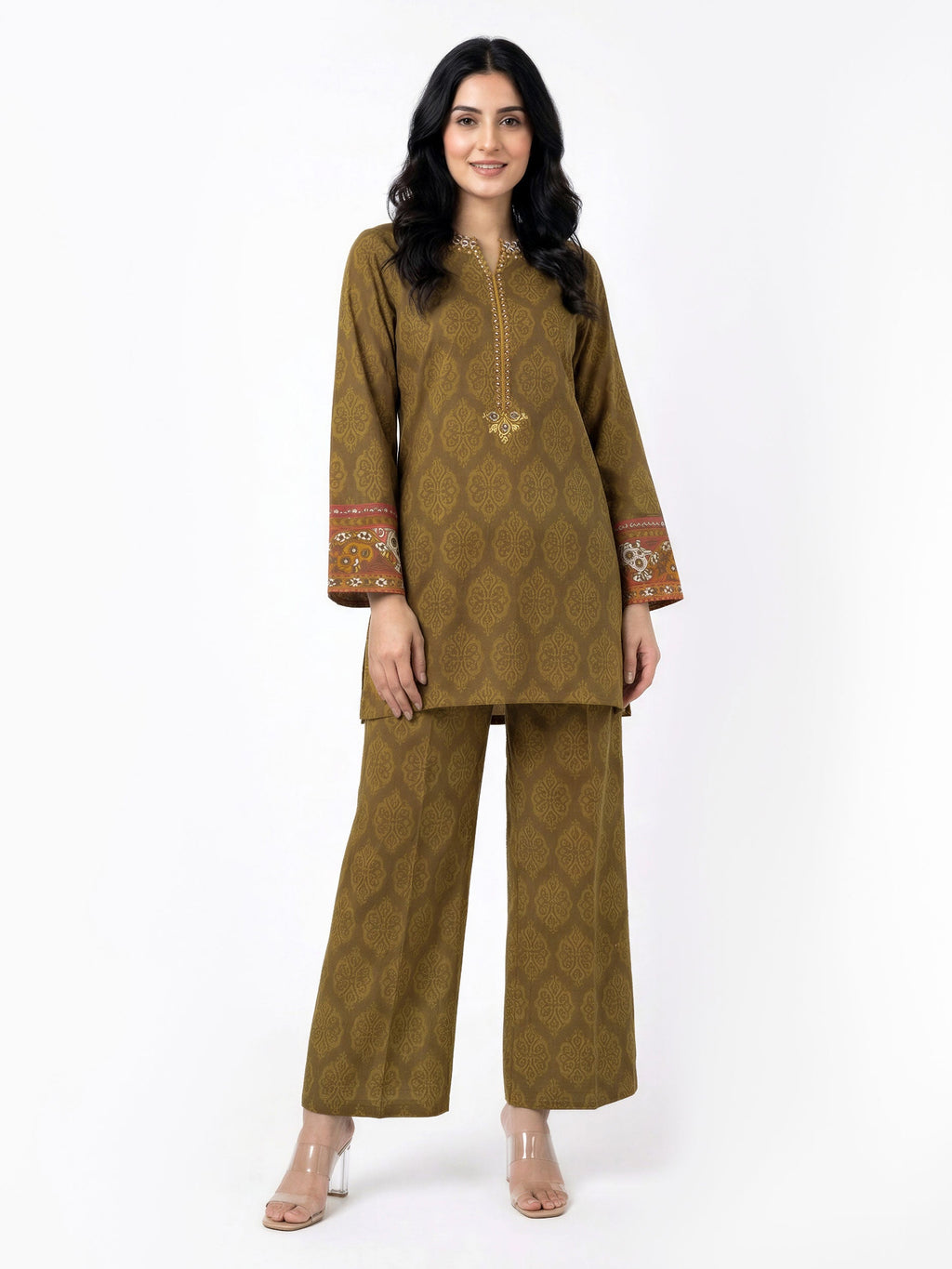 2 Piece Lawn Suit- Embroidered (Pret)