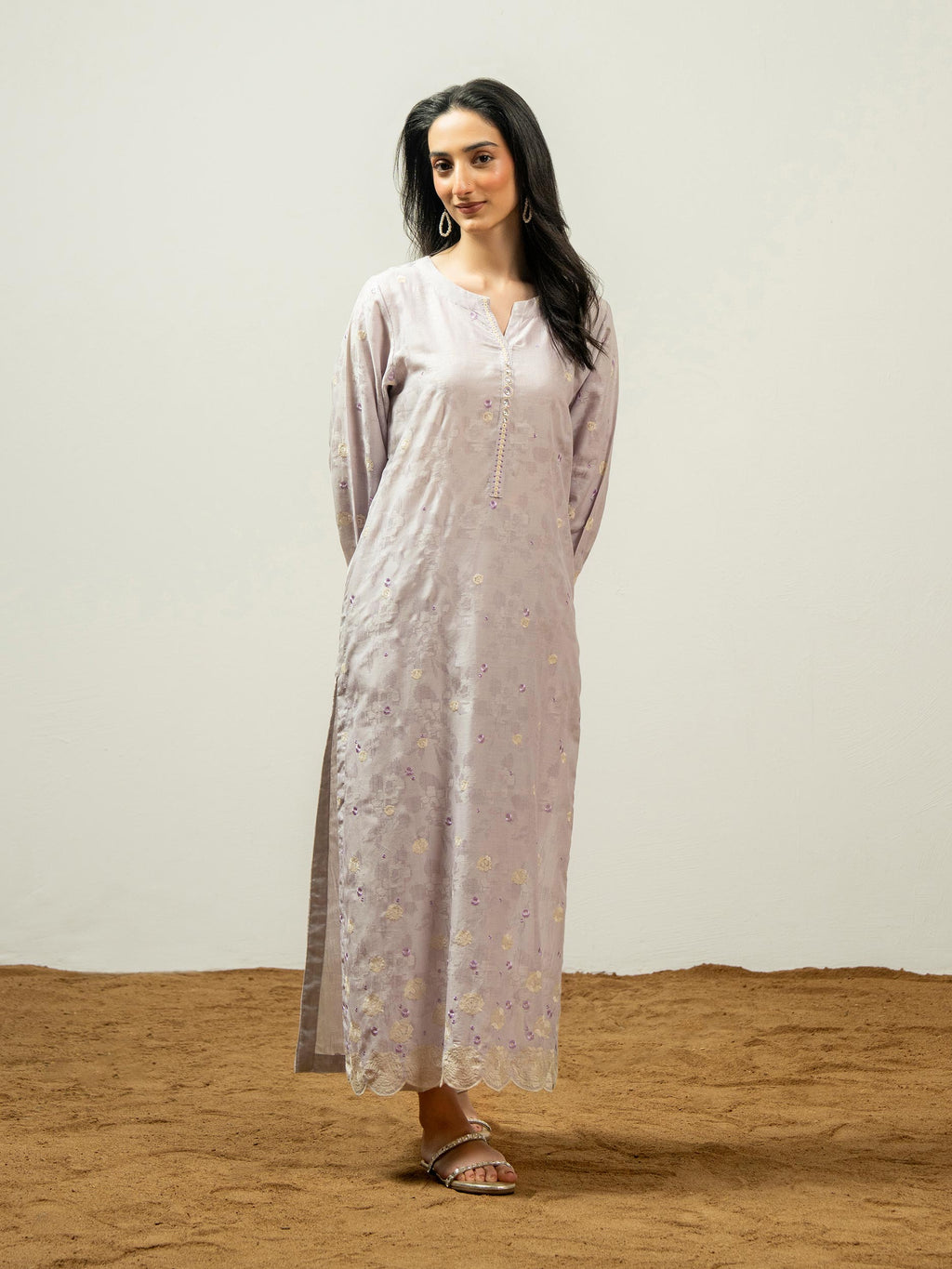 Jacquard Shirt-Embroidered (Pret)