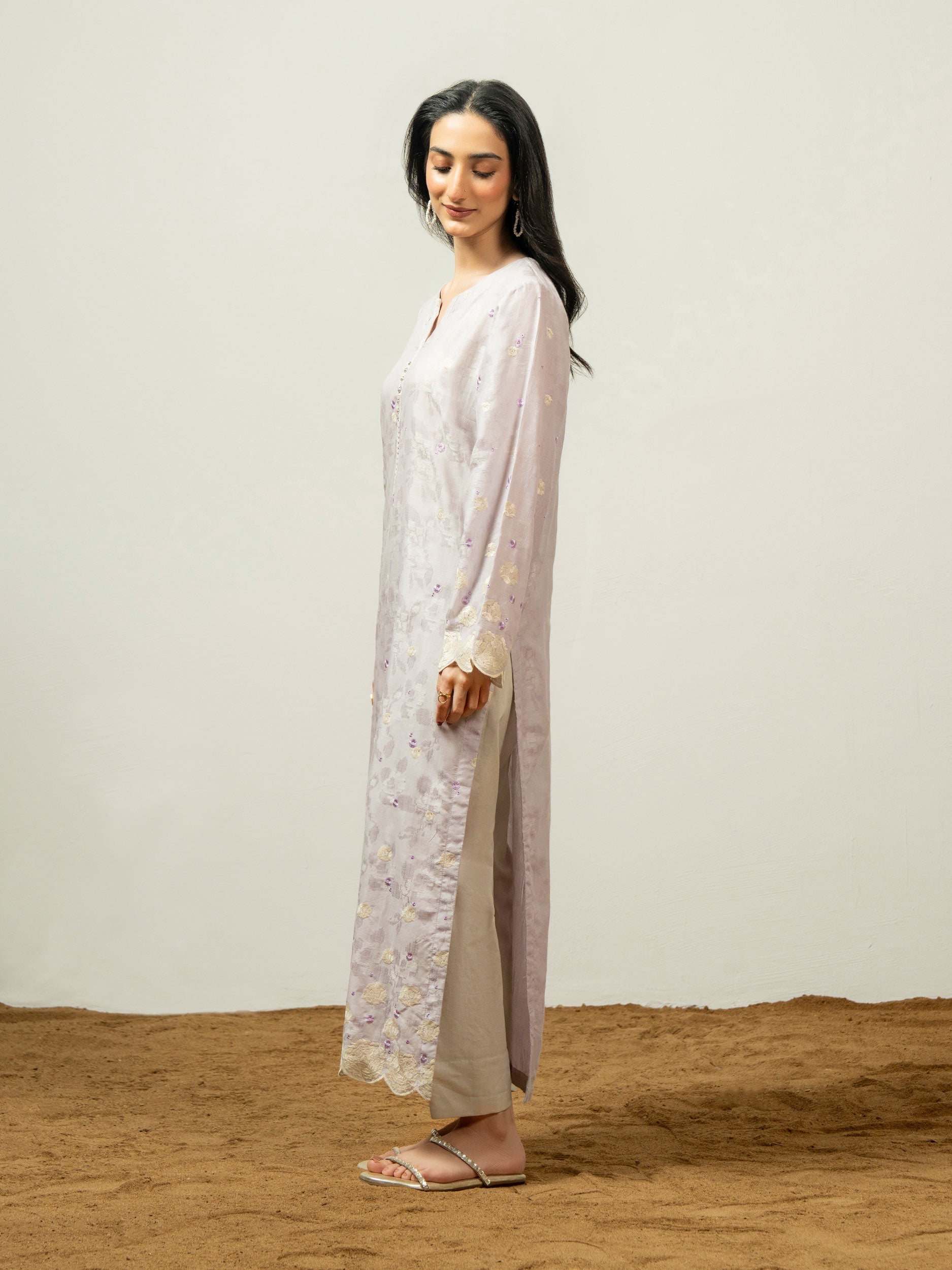Jacquard Shirt-Embroidered (Pret)