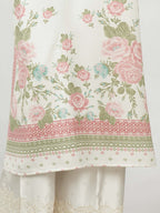 3 Piece Silk Suit- Embroidered (Pret)