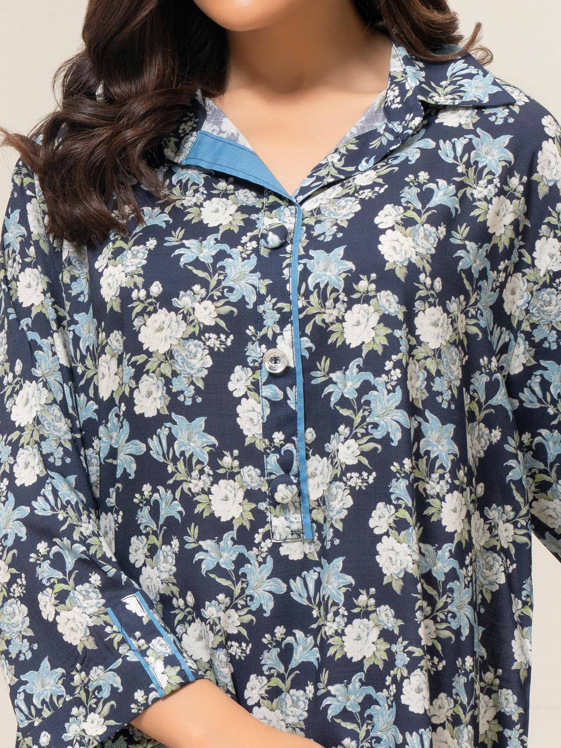 Printed Viscose Dress (Pret)