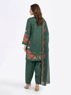 3 Piece Lawn Suit- Embroidered (Pret)