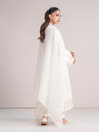 3 Piece Cotton Net Suit- Embroidered (Pret)
