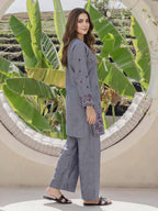 2 Piece Yarn Dyed Suit- Embroidered (Pret)