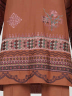 2 Piece Dobby Suit- Embroidered (Pret)