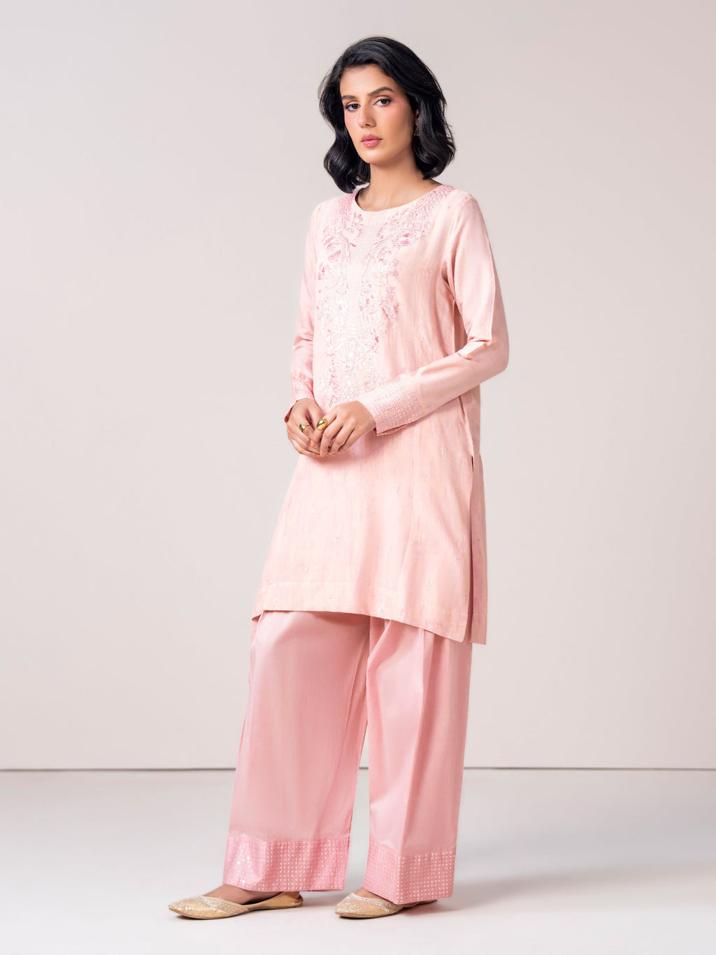 2 Viscose Suit- Embroidered (Pret)