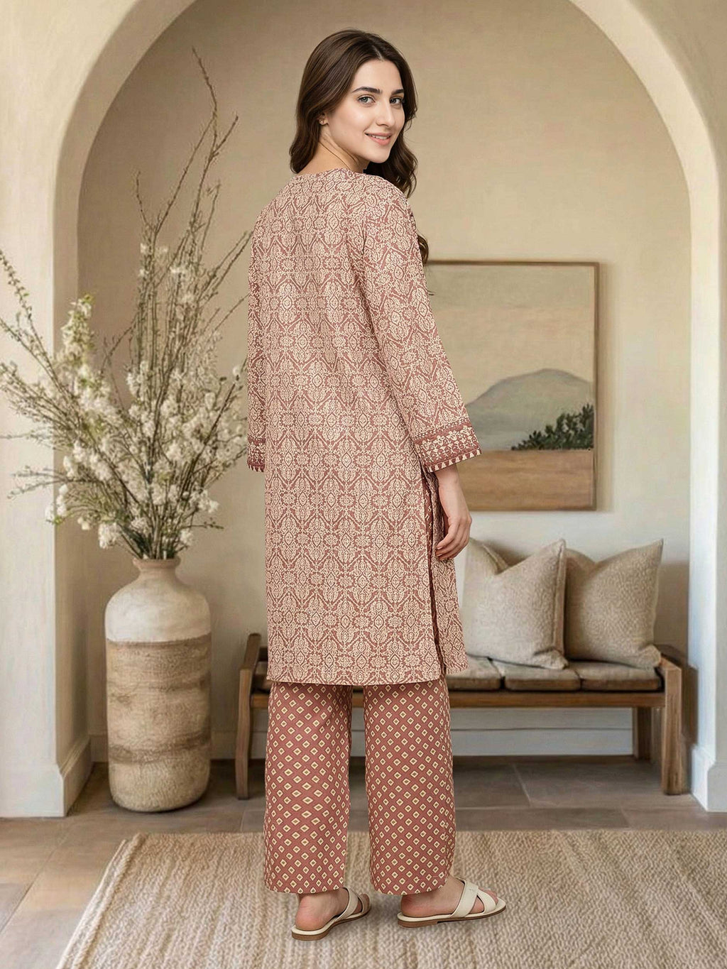 2 Piece Lawn Suit (Pret)