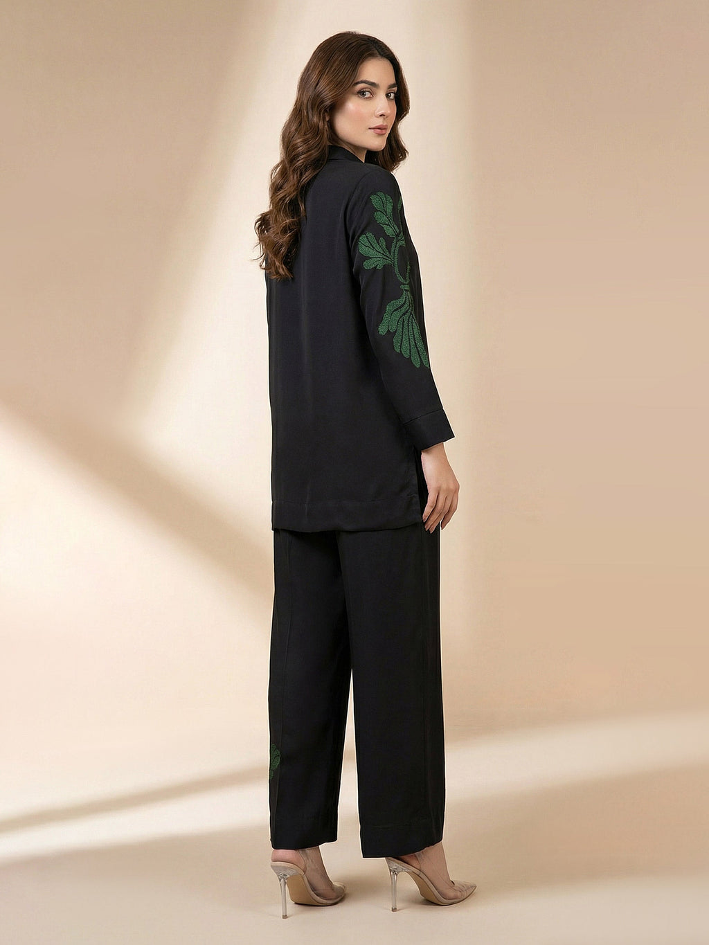 Premium Silk Co-ord Set- Embroidered