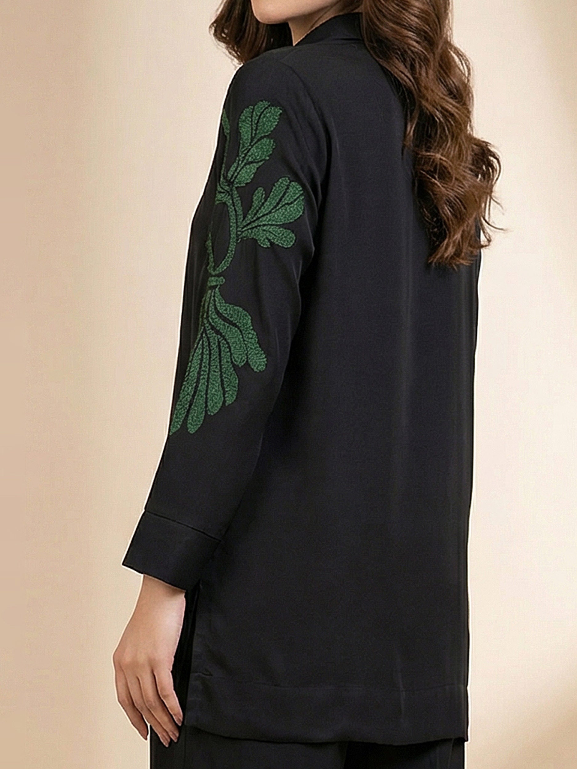 Premium Silk Co-ord Set- Embroidered