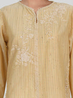 Yarn Dyed Kurti- Embroidered (Pret)