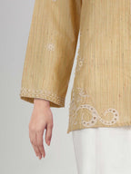 Yarn Dyed Kurti- Embroidered (Pret)