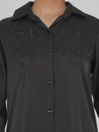 Silk Co-ord Set- Embellished