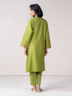 2 Piece Dobby Suit- Embroidered (Pret)