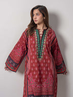 2 Piece Khaddar Suit- Embroidered(Pret)