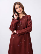 2 Piece Karandi Suit- Embroidered (Pret)
