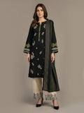 3 Piece Slub Khaddar- Embroidered (Pret)