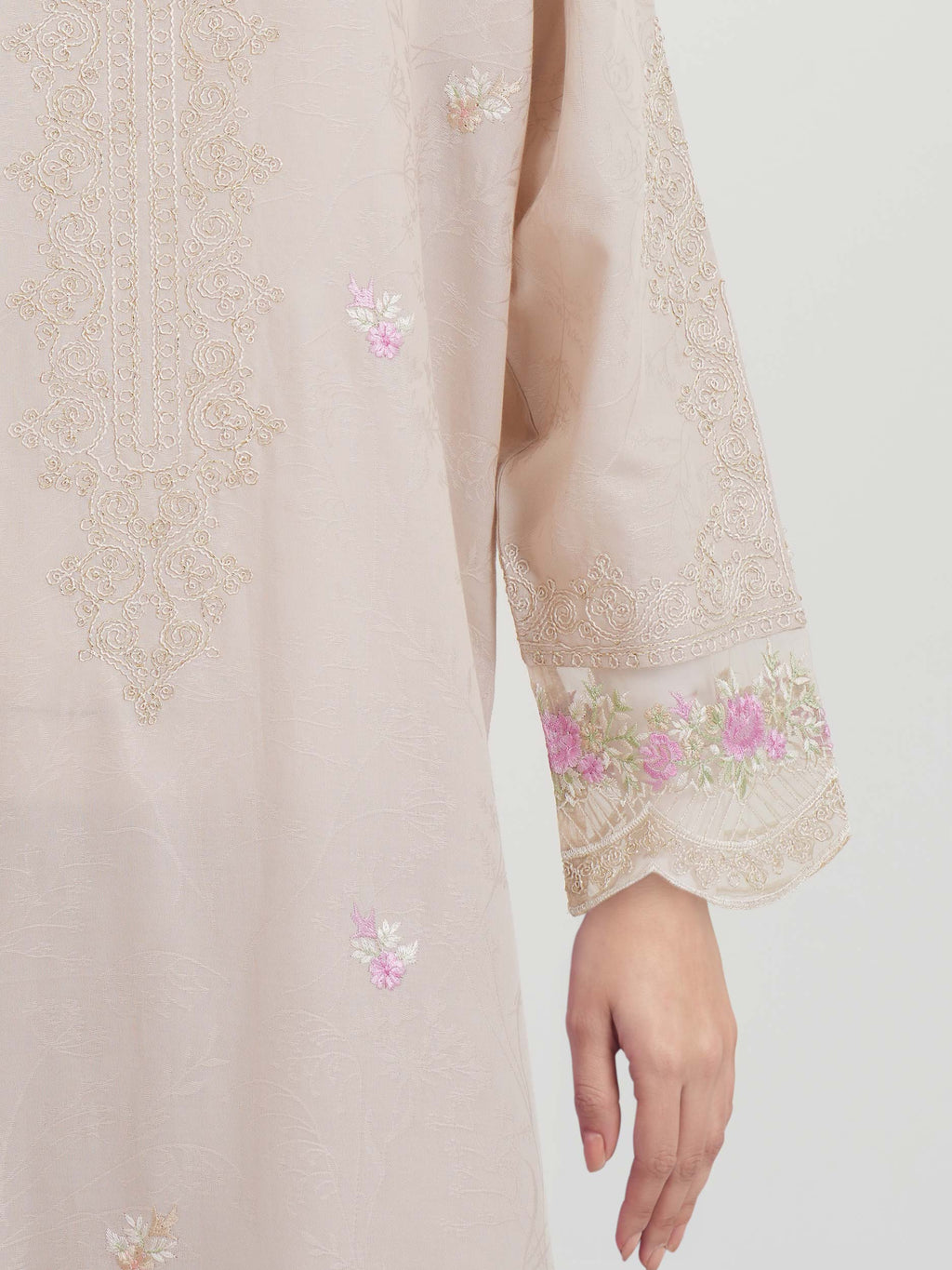 3 Piece Yarn Dyed Suit- Embroidered (Pret)