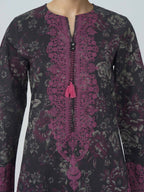 3 Piece Lawn Slub Suit (Pret)