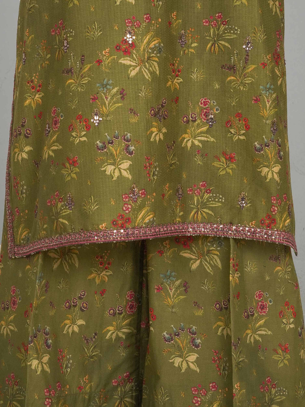 3 Piece Dobby Suit- Embroidered (Pret)