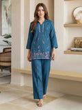 Yarn Dyed Co-ord Set- Embroidered