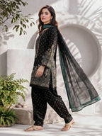 3 Piece Lawn Suit- Embroidered (Pret)