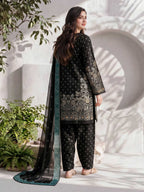 3 Piece Lawn Suit- Embroidered (Pret)