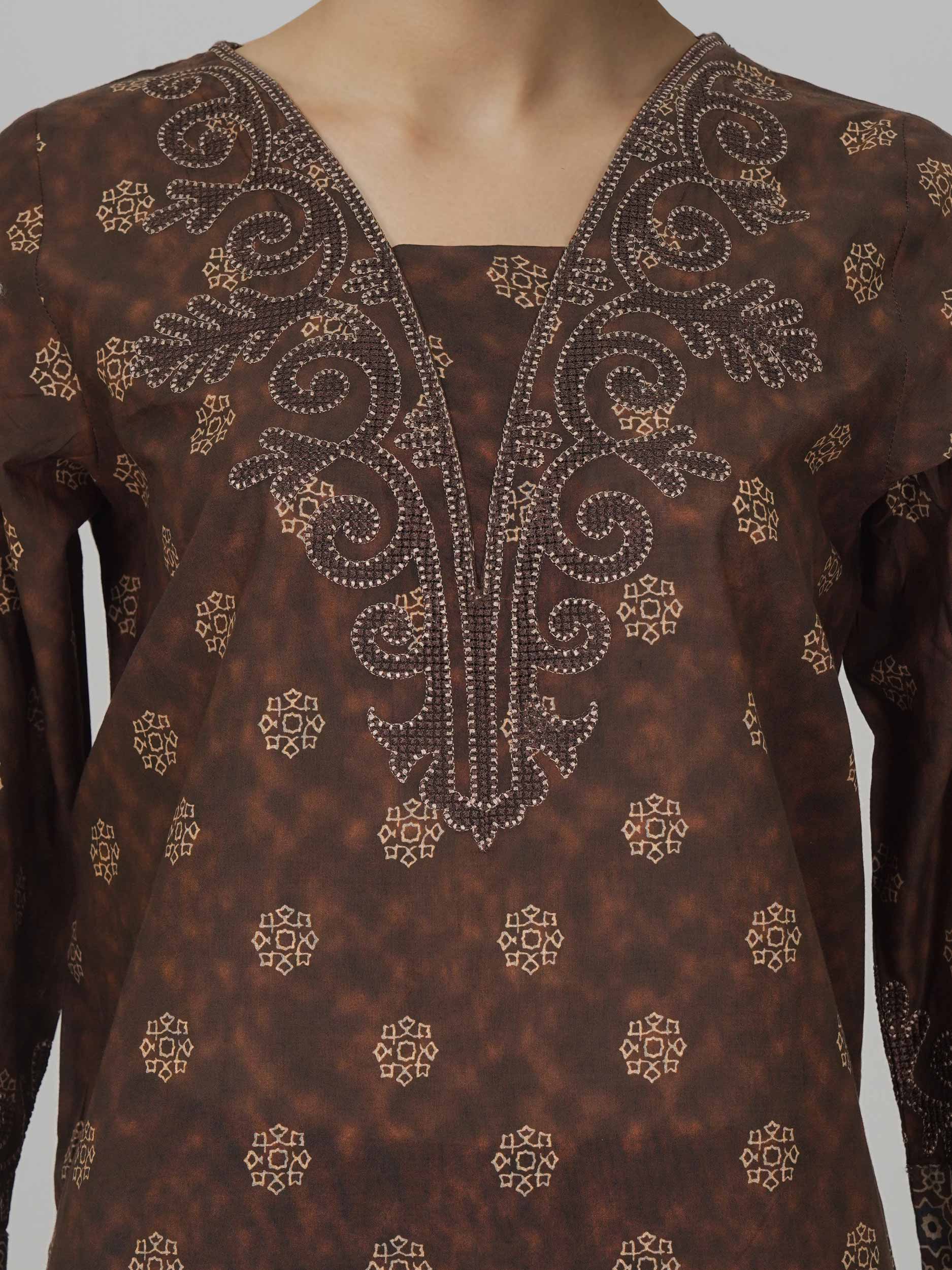 2 Piece Lawn Suit- Embroidered (Pret)