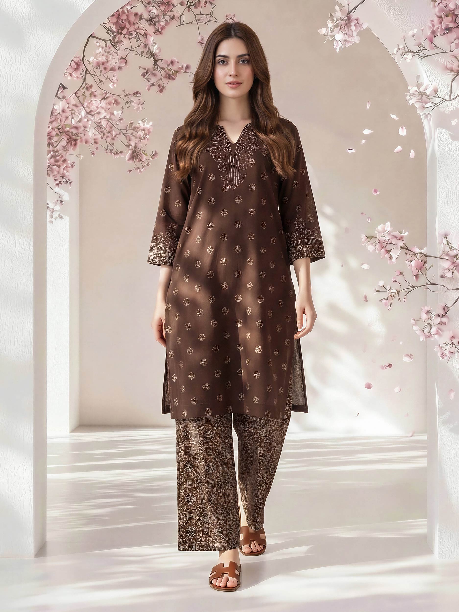 2 Piece Lawn Suit- Embroidered (Pret)