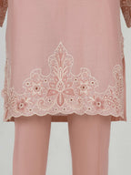 2 Piece Dobby Suit- Embroidered (Pret)