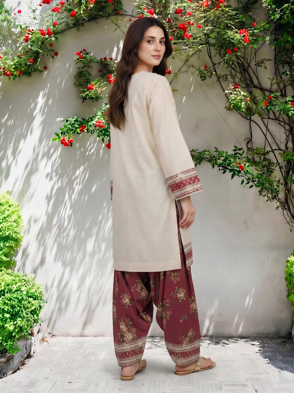 2 Piece Lawn Suit- Embroidered (Pret)