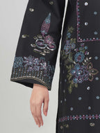 3 Piece Lawn Slub Suit- Embroidered (Pret)