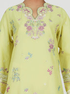 3 Piece Dobby Suit- Embroidered (Pret)
