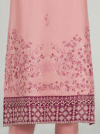 2 Piece Satin Suit- Embroidered (Pret)