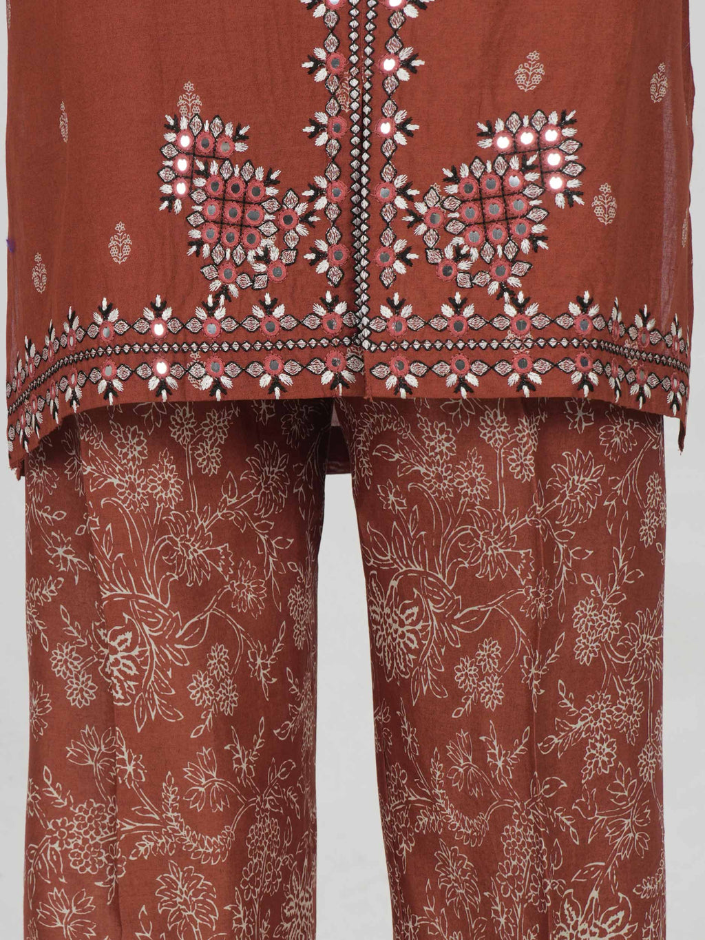 Lawn Co-ord set- Embroidered