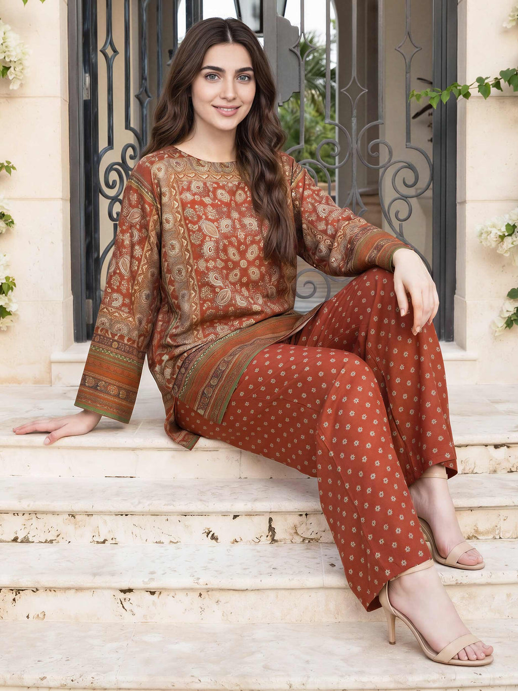 Poly Lawn Co-ord Set