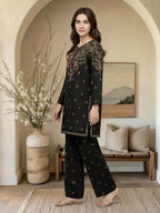 2 Piece Lawn Slub Suit (Pret)