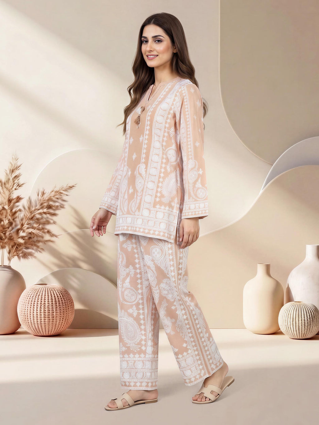 Viscose Cotton Co-ord Set