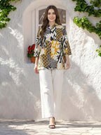Lawn Slub Kurti (Pret)
