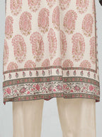3 Piece Silk Suit- Embroidered (Pret)
